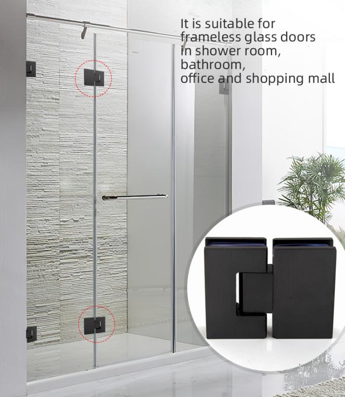 Stainless Steel Shower Door Hinges Suitable for 800-1200MM Door Width 5-6MM Thickness 1