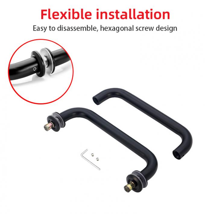 Modern Design Style Vertical Stainless Steel Pull Handle for Shower Door and Main Door 3