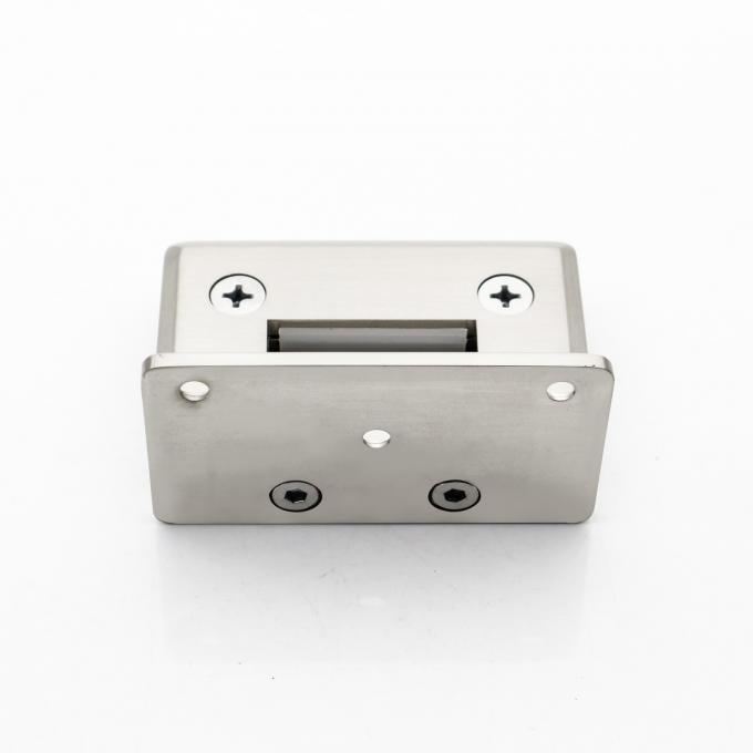 Bathroom Stainless Steel Glass Door Clip Hinge for 5-8mm Fixed Glass in Shower Room 5
